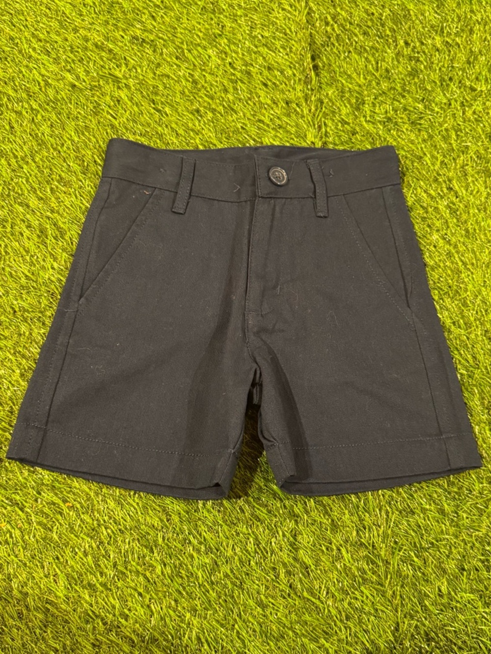 Kids Navy Casual Shorts with Belt Loops